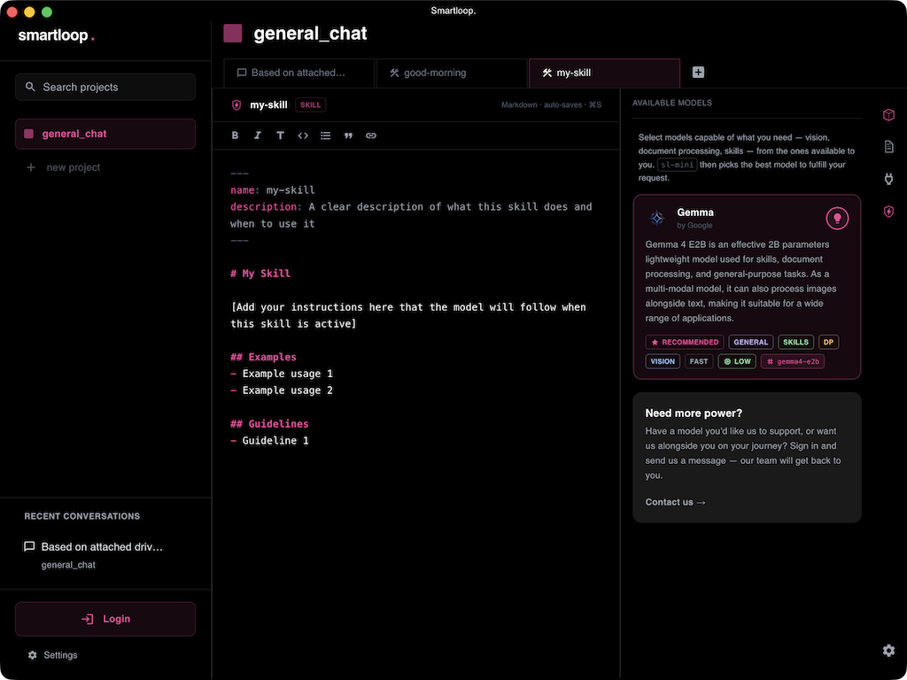 Skill Editor